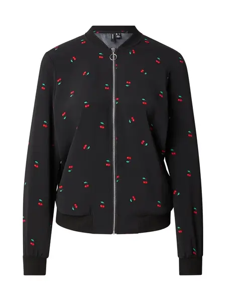 VERO MODA Prechodná bunda 'VMCOCO'  zelená / červená / čierna