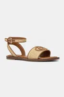 Sandály Guess SIYONA dámské, hnědá barva, FLJSIY FAB03