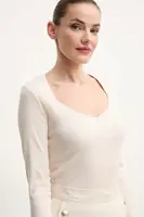 Tričko s dlouhým rukávem Morgan TRESOR béžová barva, TRESOR