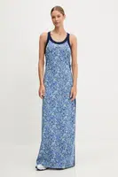 Šaty adidas Originals Liberty modrá barva, maxi, JD2742