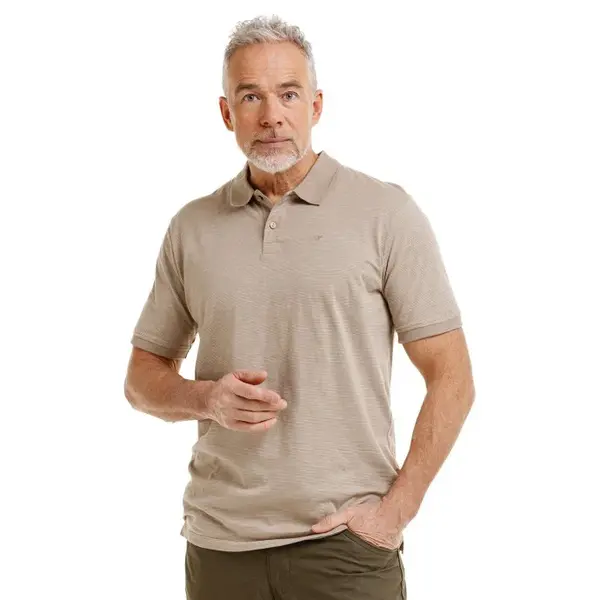 Bushman Pánske polo tričko Keith II, pieskovo hnedé XXXL