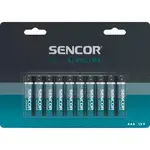 Sencor SBA LR03 10BP AAA ALK Alkalické batérie, modrá, veľkosť