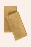 Sada bavlněných ubrousků Calma House Gavema 2-pack žlutá barva