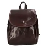 Menší kožený dámsky batoh Italia Melas – tmavo hnedá