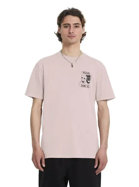 Volcom pánské tričko Comedie Pw Sst Bark Brown | Hnědá | Velikost L | 100% bavlna