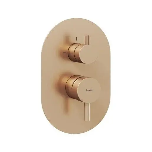 Ravak Espirit sprchová a vaňová batéria bez podomietkového telesa ružové zlato kartáčovaný X070362