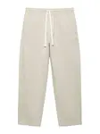 Pull&Bear Nohavice  biela ako vlna