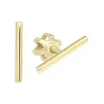 Soliter Minimalistické zlaté náušnice Tyčinky 231 001 00672 0000000