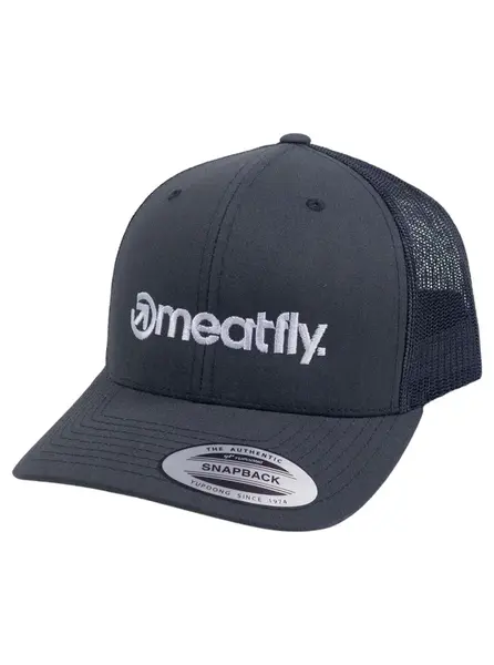 Meatfly kšiltovka MF Logo Trucker Dark Grey | Šedá | Velikost One Size