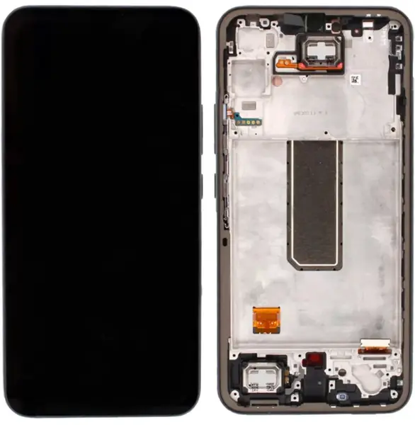 LCD display + dotyková deska + přední kryt pro Samsung Galaxy A34 5G, graphite