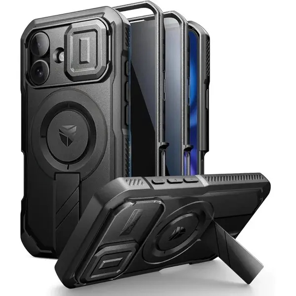 Dexnor Privacy MagSafe Kickstand Camprotector obal iPhone 15, černý