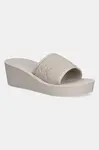 Pantofle Calvin Klein Jeans BEACH WEDGE SLIDE CANVAS