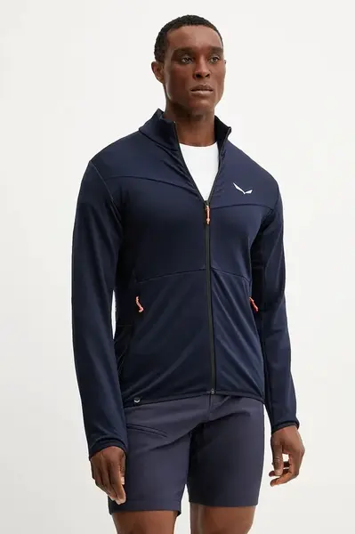 Sportovní mikina Salewa Puez Cammino tmavomodrá barva, 00.0000029094