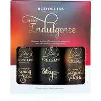 BodyGliss Velvet Indulgence Travel Edition masážny olej na silikónovej báze darčeková sada 3x50 ml