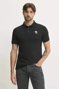 Karl Lagerfeld Bavlněné polo tričko Karl Lagerfeld