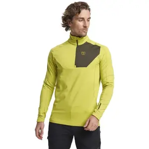 TENSON TXLITE HALF ZIP Pánská mikina, žlutá, velikost