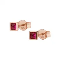 Rosato Jemné bronzové náušnice pecky se zirkony Cubica RZCU84