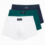 Ombre BASIC men's single color matching boxer shorts with elastane - 3 pack mix OM-UNBB