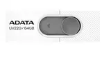 ADATA Flash Disk 64GB USB 2.0 Dash Drive UV220, White/Gray