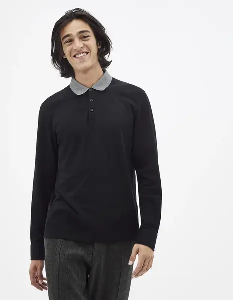 Celio Polo tričko Sessicoml dlouhý rukáv - Pánské