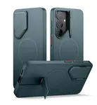 Suritch MagSafe Kickstand Camprotector obal Samsung Galaxy S26, tmavě zelený