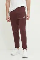 Tepláky adidas Essentials pánské, vínová barva, s aplikací, JD1853