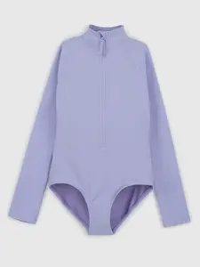 Svetlo fialové dievčenské plavky GAP