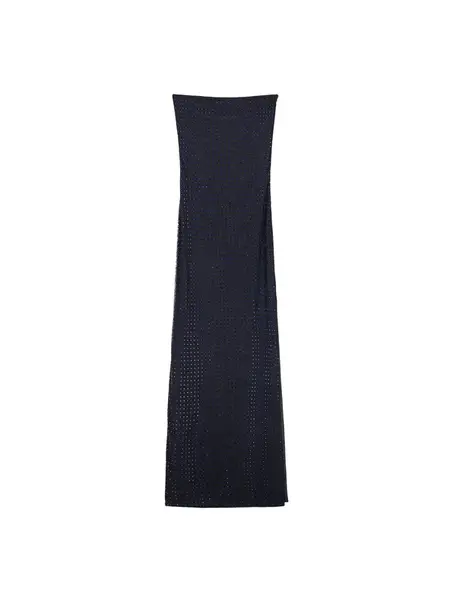 Bershka Šaty  námornícka modrá / čierna