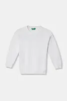 Dětský svetr United Colors of Benetton bílá barva, lehký, 1098G100U
