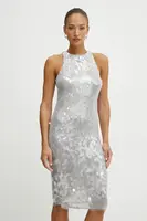 Šaty Patrizia Pepe stříbrná barva, mini, 8A1444 J251