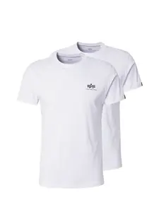 ALPHA INDUSTRIES Tričko  čierna / biela