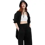 GAP LS GAUZE WEEKEND Dámska košeľa, čierna, veľkosť