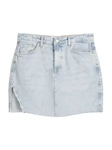 Bershka Sukňa  modrá