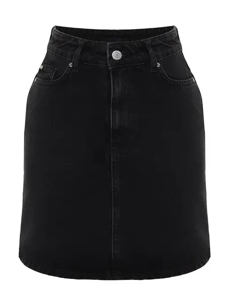 Trendyol Sukňa  čierny denim