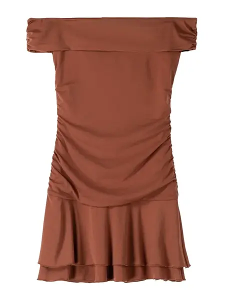 Bershka Šaty  hrdzavohnedá