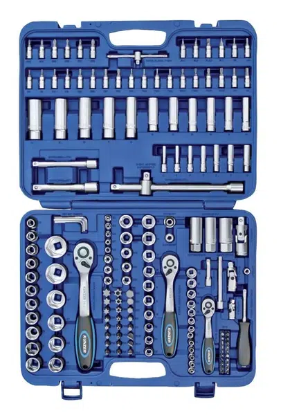 Gola sada 1/4", 3/8" a 1/2", 172 dílů - Kunzer