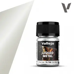 Barva Vallejo Liquid Gold 35ml – 796 White Gold