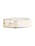 TOMMY HILFIGER Opasky 'Buckle Logo Keeper'  biela ako vlna