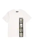 DKNY Tričko  žltá / sivá / čierna / biela