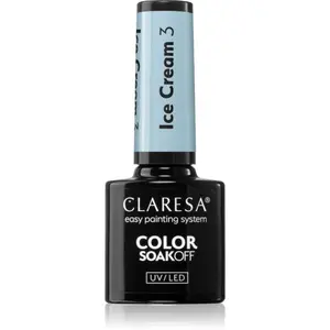 Claresa SoakOff UV/LED Color Ice Cream gelový lak na nehty odstín 3 5 g