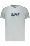 Modré pánske tričko s krátkym rukávom RIFLE