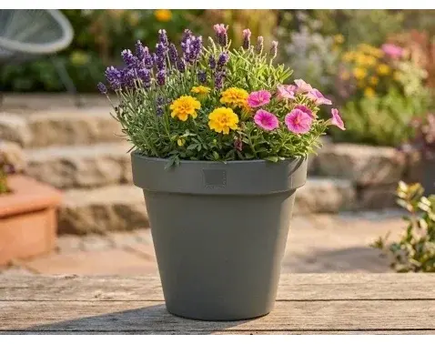 Květináč Kanten 25 cm, zelený