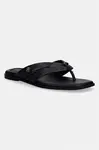 Tommy Hilfiger žabky dámské kožené ELEVATED TOE POST LTH SANDAL