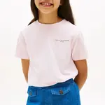 Tričko Tommy Hilfiger růžová barva, KS0KS00594