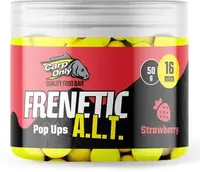 Carp only plovoucí boilies frenetic a.l.t. hi-visual pop ups 16 mm 50 g - strawberry