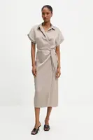 Šaty Answear.LAB béžová barva, midi