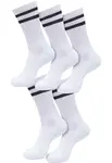 Double Stripe Socks 5-Pack white/black