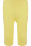 High-waisted shorts for girls - yellow