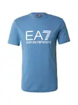 EA7 Emporio Armani Tričko  modrá denim / biela