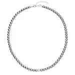 Evolution Group - Pavona Šedý perličkový náhrdelník s krystaly Preciosa 32065.3